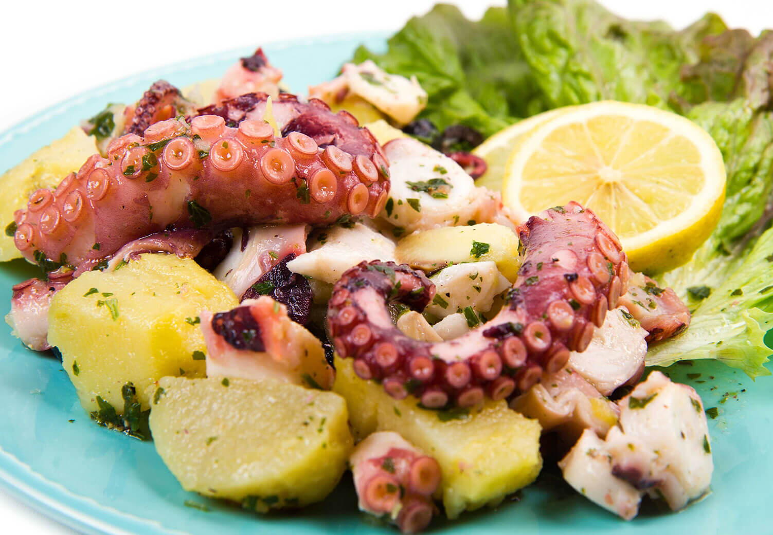 Салат из осьминога с картофелем: пошаговый рецепт