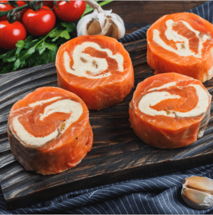 Рулеты из форели с сыром и кешью ~400гр., 1000 г