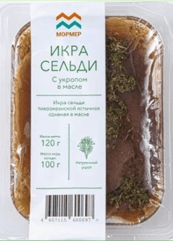 Икра сельди с укропом, 120 г