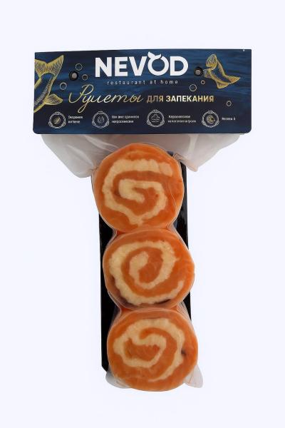 Рулеты из семги с сыром и крабом ~400гр, 1000 г