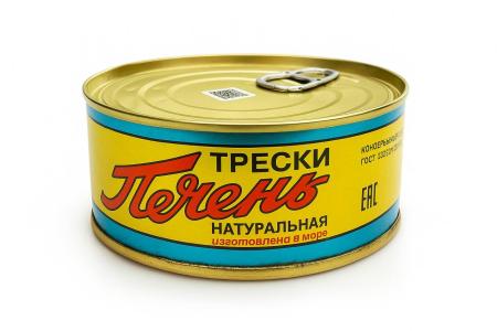 Печень трески натуральная ж/б, 230 г