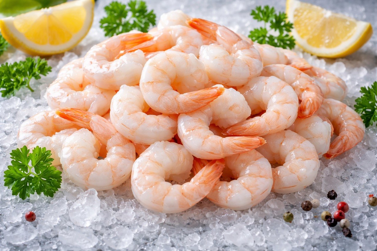 Креветка ваннамей очищенная 26/30, 1000 г