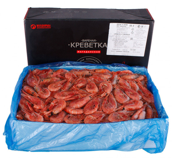 Креветка магаданская 80/100, 5000 г