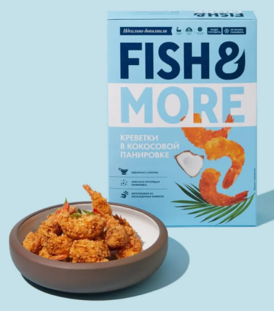 Креветка ваннамей в кокосовой панировке 1000г, 1000 г