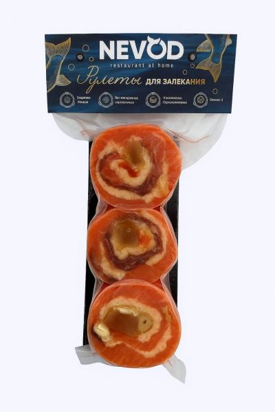 Рулеты из семги с сыром и вялеными томатами ~400гр, 1000 г